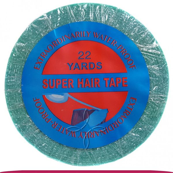 Лента для Наращивания Волос Двухсторонняя Cиняя Super Hair Tape Waterp