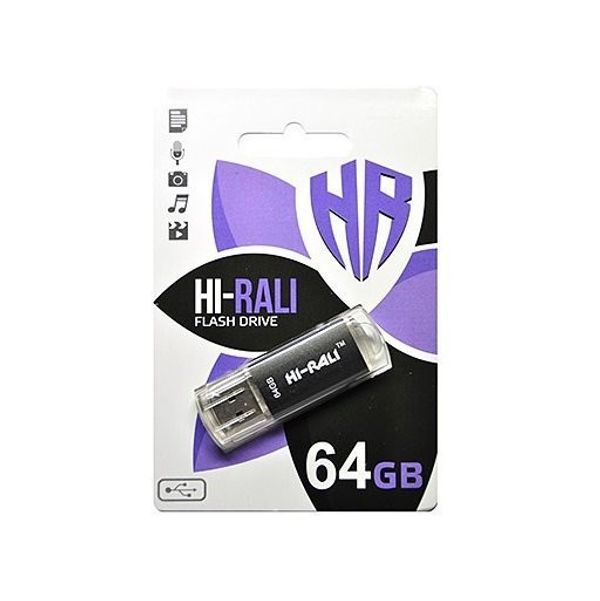Флеш-накопитель USB 64GB Hi-Rali Флешка Гарантия