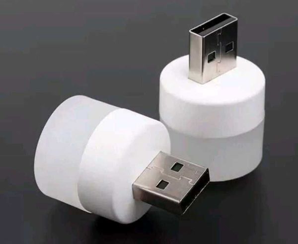 USB LED Лампочка мини для повербанка - 2 штуки, 1W, портативная