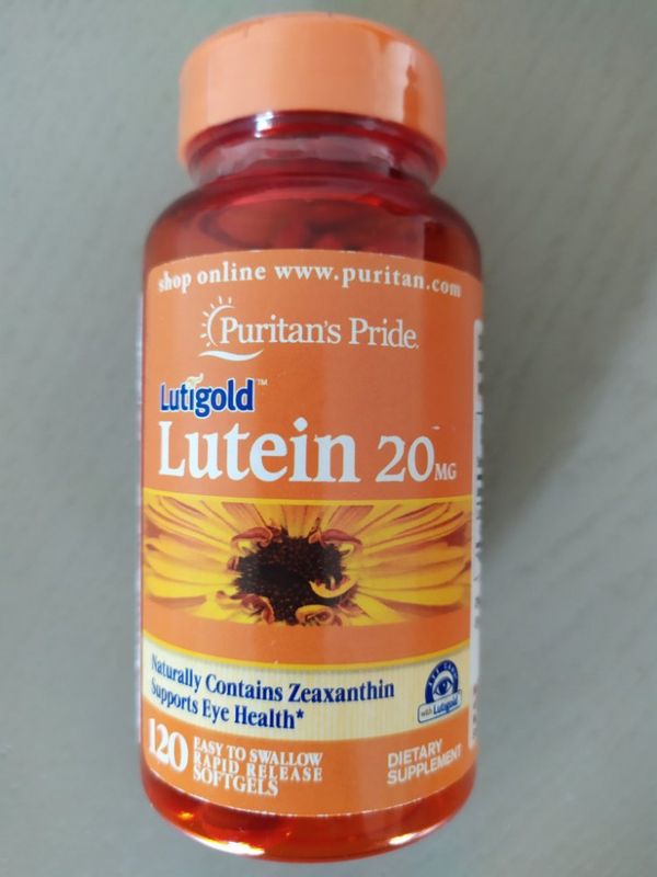Лютеїн 20 мг плюс зеаксантин для очей, 120 капсул, США.