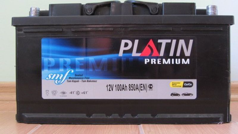 Акумулятор PLATIN Premium 100Ah,EA850, 12V ,R + Cправа , ca-ca