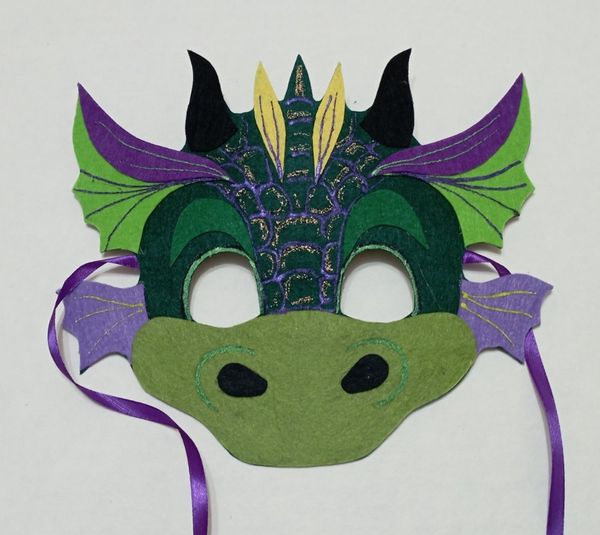Карнавальні маски Дракон символ 2024 року