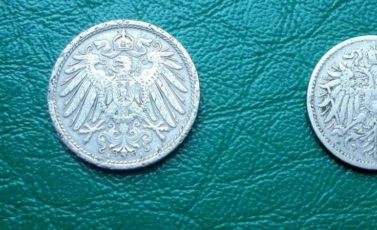Монета 10 пфеннигов Германия 1912