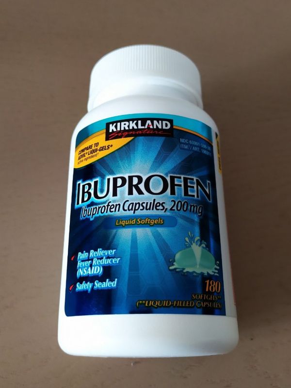 Ібупрофен 180 гелевих капсул Kirkland США.