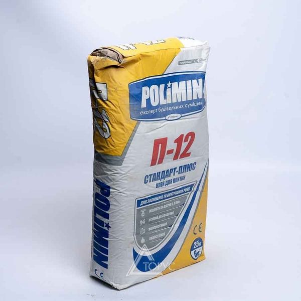 Клей Полімін П-12 Стандарт-Плюс в мішках по 25 кг