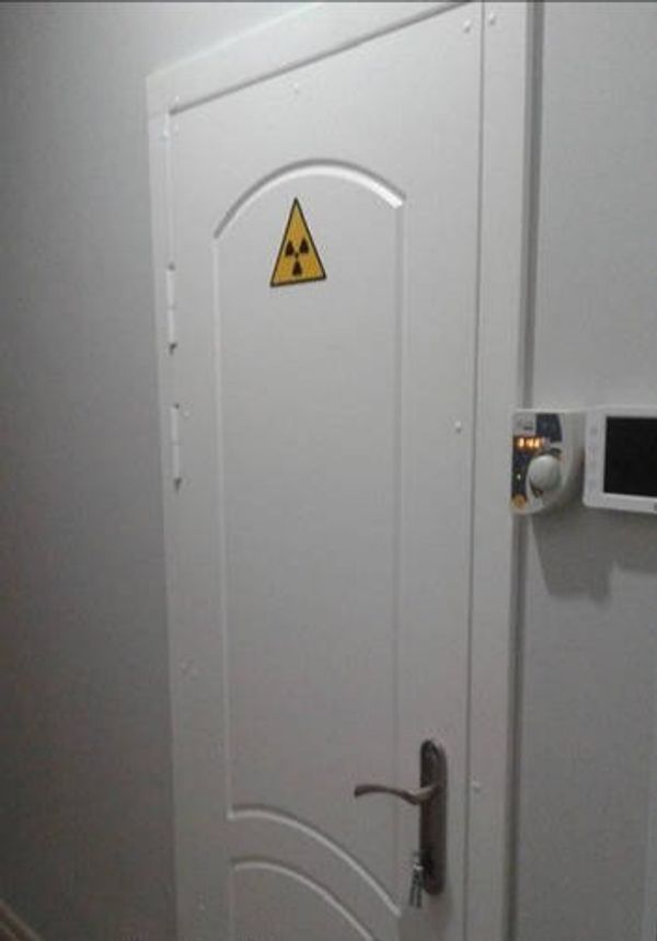 Рентгенозащитная дверь короб 2100х600-1000 мм свинцевий еквівалент Pb