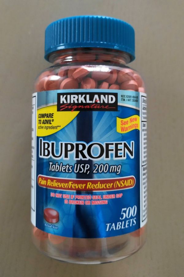 Ібупрофен 200 mg 500 таблеток, Kirkland США.