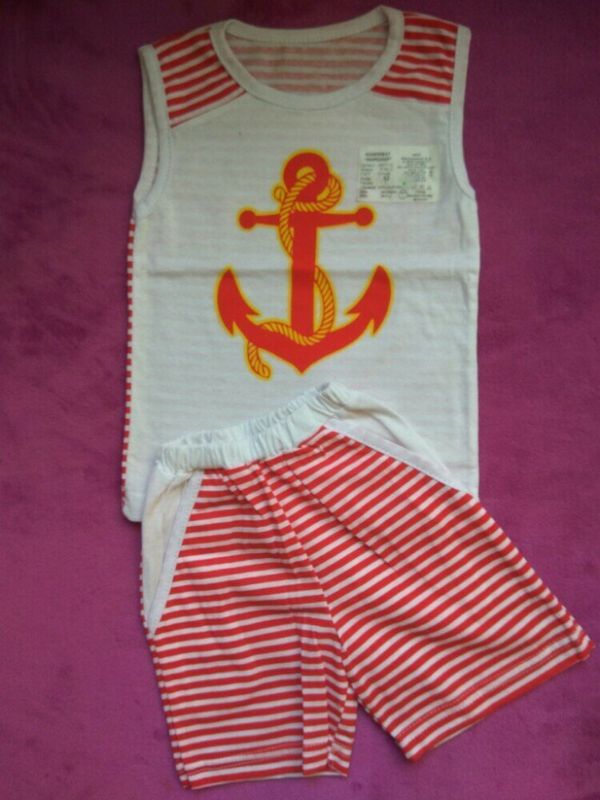 костюм комплект моряк майка и шорты