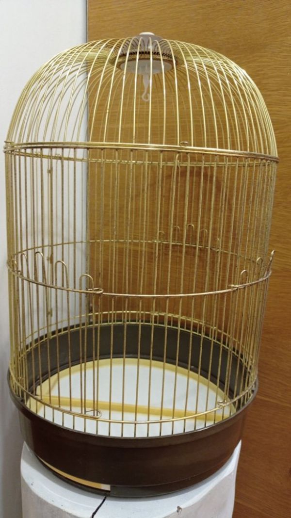 Золотая клетка для птиц 53х33 см. в отличном состоянии