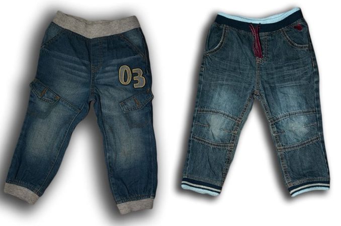 Детские джинсы на резинке 86 и 92 размер.