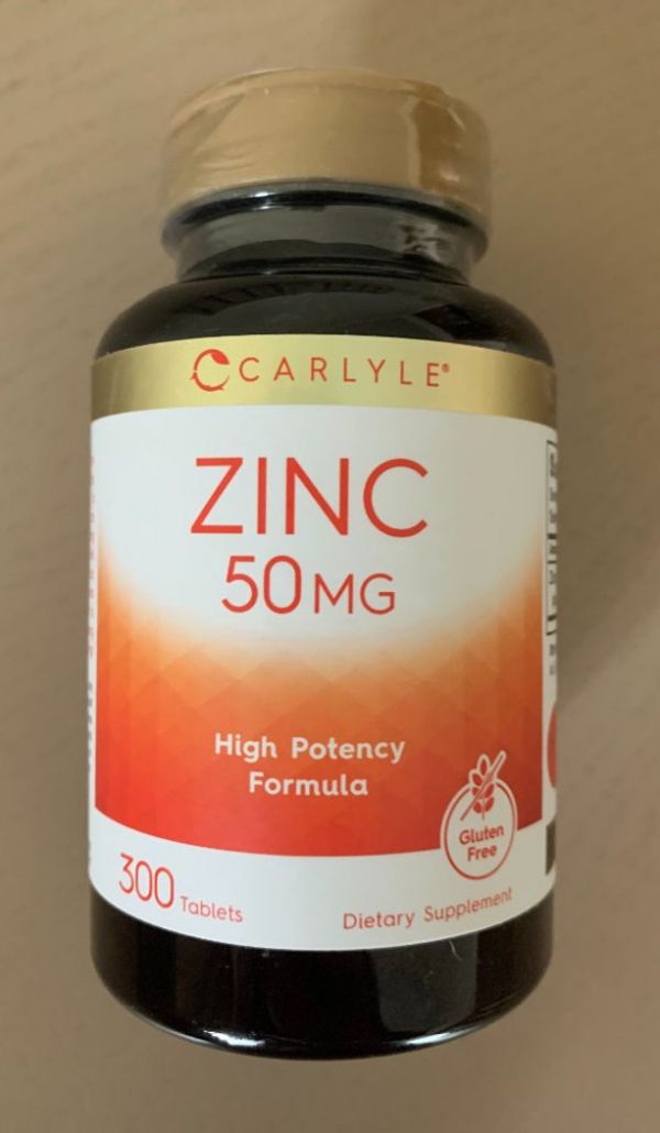 Цинк, Zink Gluconate 50 mg 300 таблеток США.